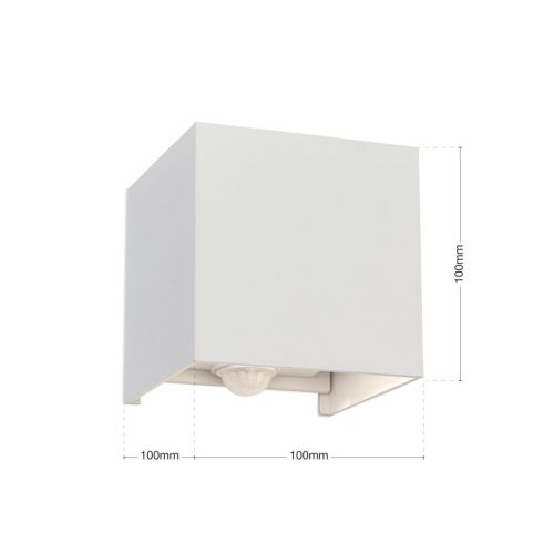 Orion Kültéri fali lámpa OR 11-1314 weiß-Sensor CUBE-S 277179