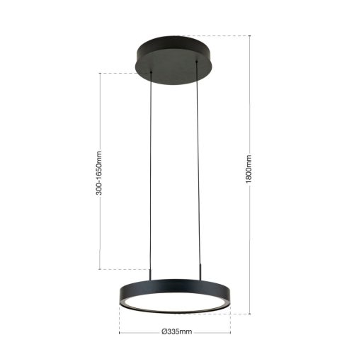 Orion Függeszték OR 6-1724-1 schwarz-matt TEIDE 281176