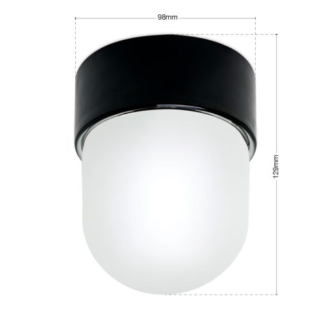 Orion Mennyezeti lámpa  OR 7-795-1 schwarz-Kera    PALKKI 282036