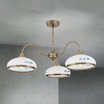   Orion Mennyezeti lámpa OR1723-3 Patina-418 opal-blau-Patina GABI 282210