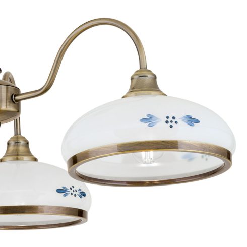 Orion Mennyezeti lámpa OR1723-3 Patina-418 opal-blau-Patina GABI 282210