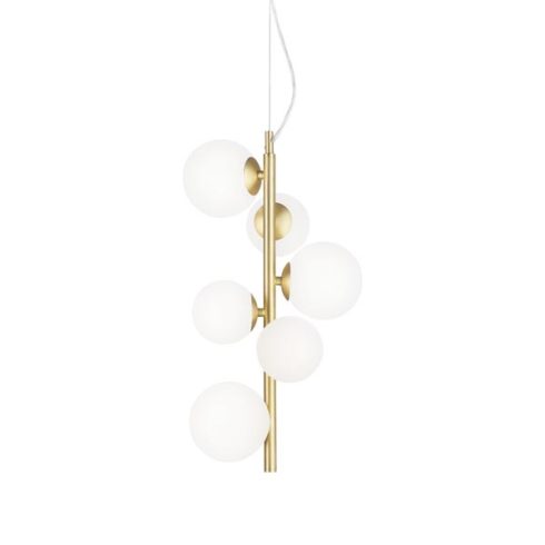 Ideal Lux Függeszték PERLAGE SP6 OTTONE SATINATO 283821