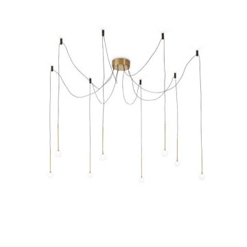 Ideal Lux Függeszték LUCCIOLA SP8 OTTONE 283999