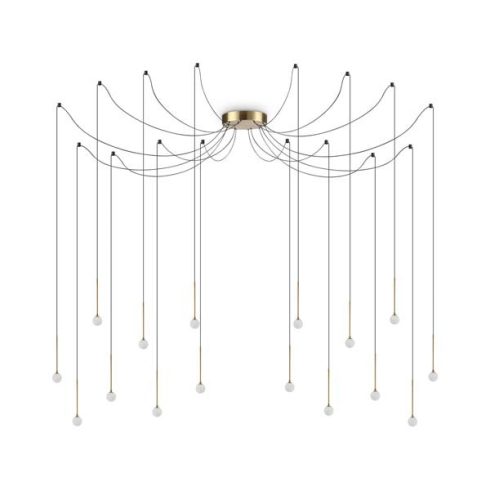 Ideal Lux Függeszték LUCCIOLA SP16 OTTONE 284019