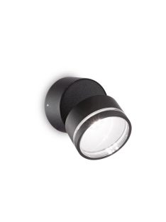   Ideal Lux Kültéri fali lámpa OMEGA AP ROUND NERO 4000K 285504