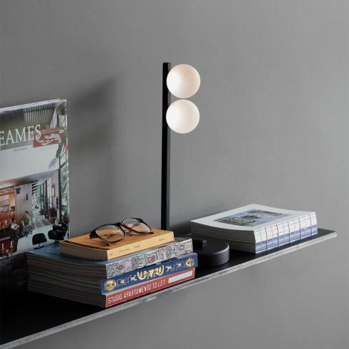 Ideal Lux Asztali lámpa PING PONG TL2 NERO 313320