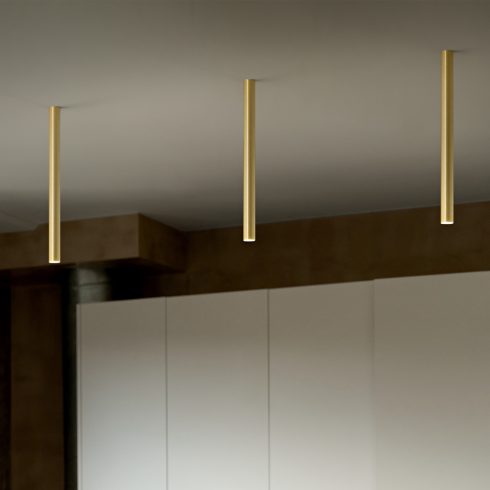 LOOK LED PL1 ROUND D30 H400 ON-OFF OTTONE 3000K  Mennyezeti lámpa LOOK 353326