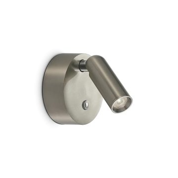   Ideal Lux Fali lámpa BEAN AP ROUND RECHARGEABLE NICKEL 364810