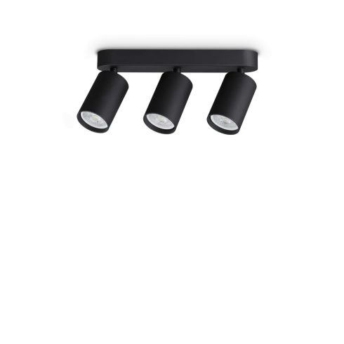 Ideal Lux Mennyezeti lámpa DYNAMITE PL3 LINEAR ROUND NERO 371252