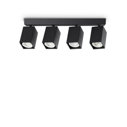 Ideal Lux Mennyezeti lámpa DYNAMITE PL4 LINEAR SQUARE NERO 371368