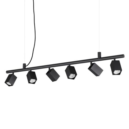 Ideal Lux Függeszték DYNAMITE SP6 SQUARE NERO 371412