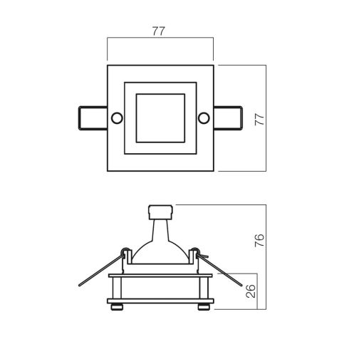 Redo SML Beépíthető spot lámpa 70106 ELC 144+C3  