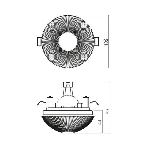 Redo SML Beépíthető spot lámpa 70202 ST 200