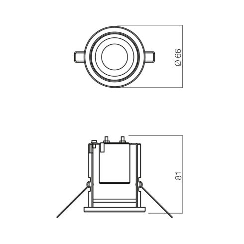 Redo SML Beépíthető spot lámpa 70214 FR39 CH