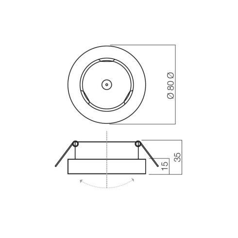 Redo SML Beépíthető spot lámpa 70278 MT 110