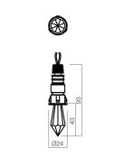 Redo SML Beépíthető spot lámpa 70303 CR32 LED 1X1W Crista