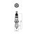 Redo SML Beépíthető spot lámpa 70303 CR32 LED 1X1W Crista