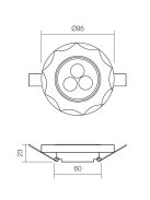 Redo SML Beépíthető spot lámpa 70311 CR34 LED