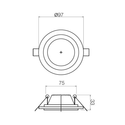 Redo Beépíthető spot lámpa 70357 