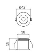 Redo SML Beépíthető spot lámpa 70359 MT124 LED