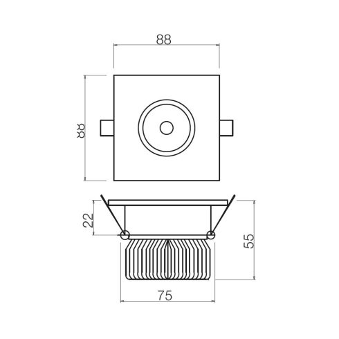 Redo SML Beépíthető spot lámpa 70365 MT129 LED