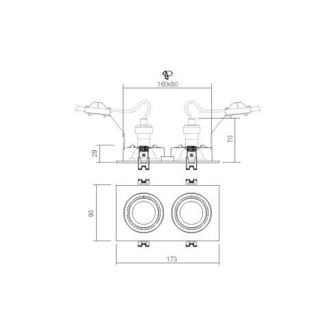 Redo Beépíthető spot lámpa 70393 