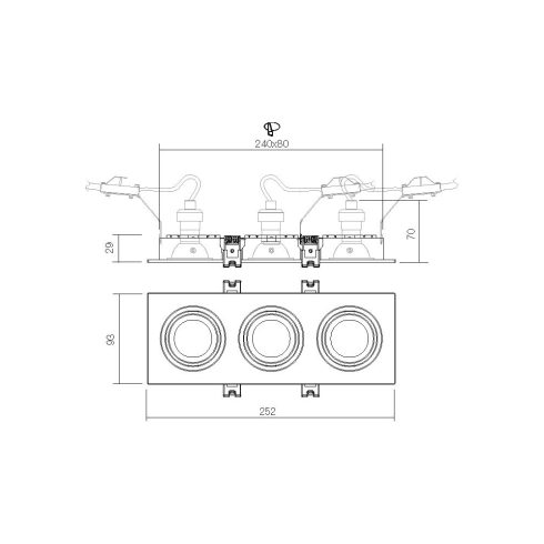 Redo Beépíthető spot lámpa 70394 