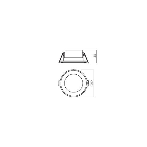 Redo Beépíthető spot lámpa 70399 