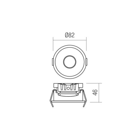 Redo Beépíthető spot lámpa 70406 MT