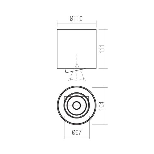 Redo Mennyezeti lámpa 70437 PC