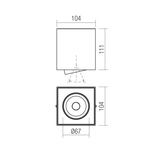 Redo Mennyezeti lámpa 70441 PC