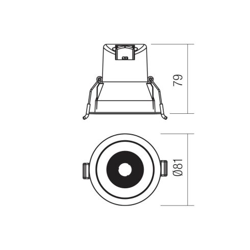 Redo Beépíthető spot lámpa 70448 PT