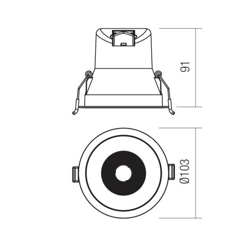 Redo Beépíthető spot lámpa 70451 PT