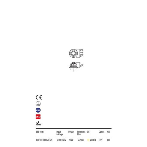 Redo OUT Kültéri spot lámpa 90034 Xeno