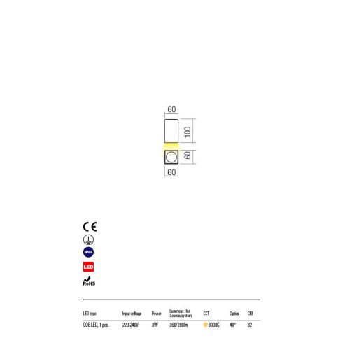 Redo Kültéri mennyezeti lámpa QUAD 90090