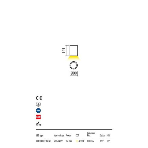 Redo OUT Kültéri mennyezeti lámpa 9064 Eta