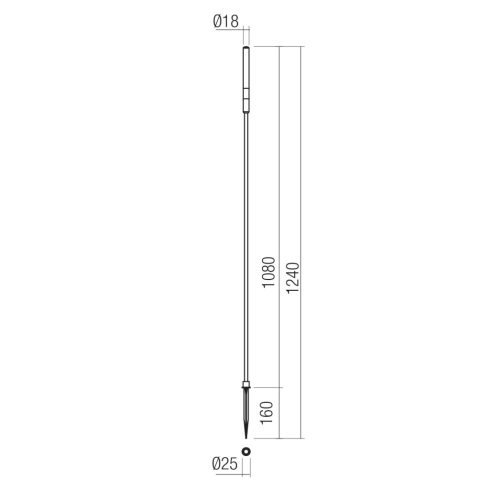 Redo Kültéri leszúrható lámpa 90885 TORCH
