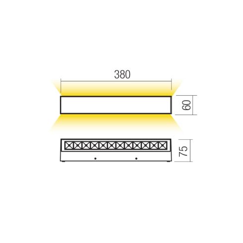 Redo Kültéri fali lámpa 90940 AROOS