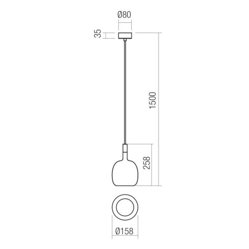 Redo Kültéri függeszték 90967 POTTER