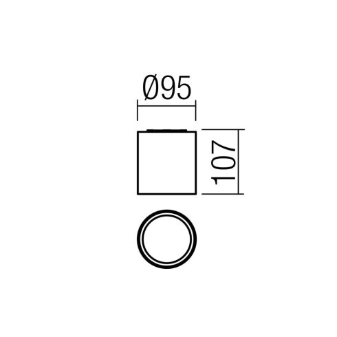 Redo Kültéri mennyezeti lámpa 91204 XIA