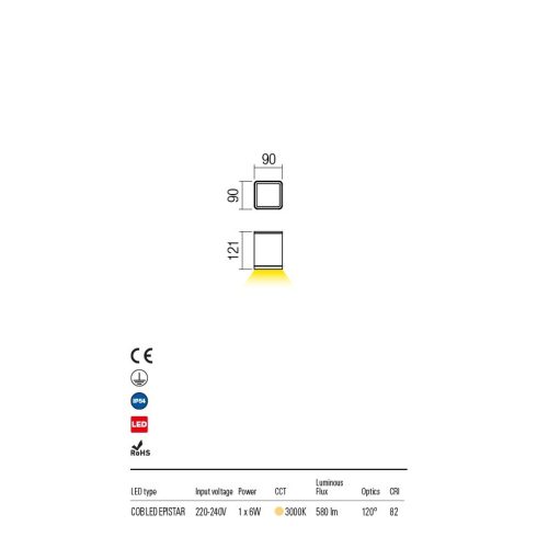 Redo OUT Kültéri mennyezeti lámpa 9198 Beta