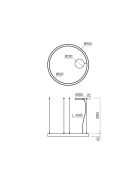 Arelux Függeszték AM02NW SWH XAMBIT