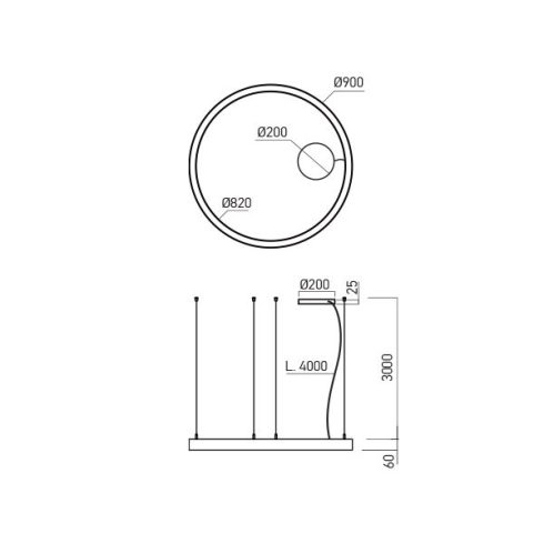Arelux Függeszték AM02NW SWH XAMBIT