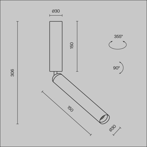 Maytoni Spot lámpa C142CL-6W3K-BS FOCUS T