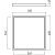 Arelux LED panel CSQ6060WW MWH XCASE