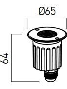 Arelux Taposólámpa GD15NW36 XGROUND