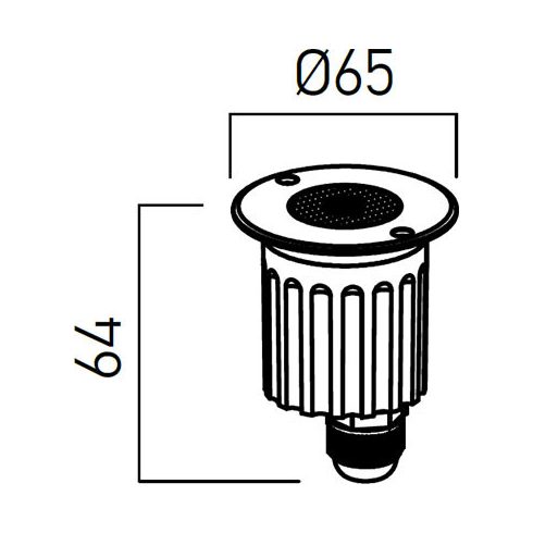 Arelux Taposólámpa GD15WW36 XGROUND