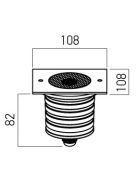 Arelux Taposólámpa GD18NW40 XGROUND