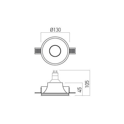 Arelux Beépíthető spot lámpa GSS03 XGESS
