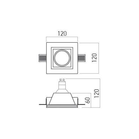 Arelux Beépíthető spot lámpa GSS05 XGESS
